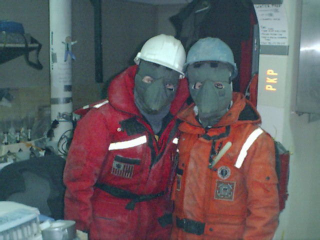 Extreme Cold Green Face Masks; Actual size=240 pixels wide